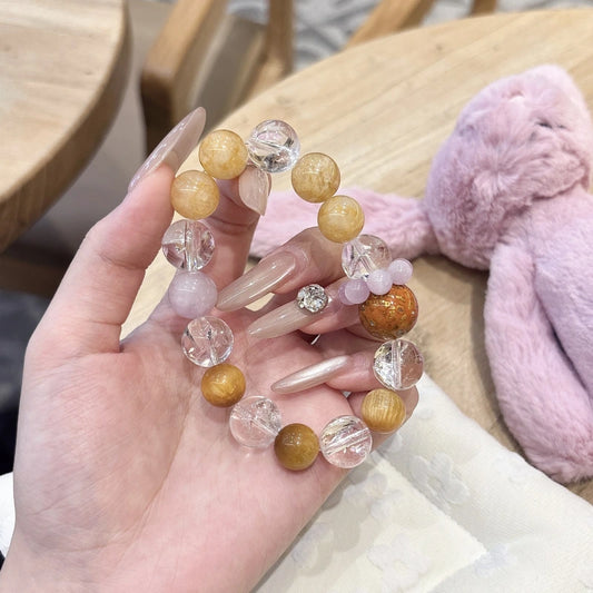Golden Healer Quartz Bracelet - Natural Crystal Jewelry