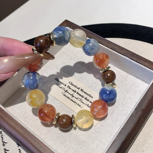 Dopamine Crystal Bracelet - Multi-Gemstone & Blue Kyanite